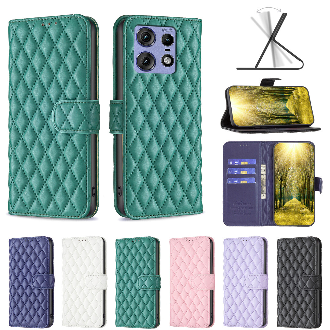 For Motorola Edge 50 Pro, Fashion Cover Flip Leather Wallet Card Soft Full Case