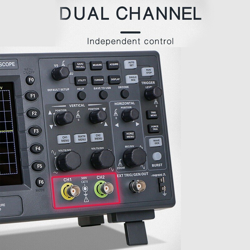 Hantek Oscilloscope DSO2C10 2D10 2 Channel Digital Storage 1Gsa/s