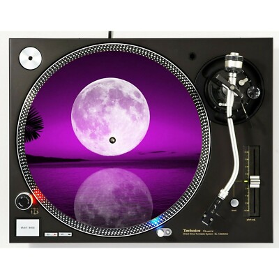 Full Moon #3 Lunar Celestia Slipmat Turntable 12'' LP Record Player DJ Audiophile