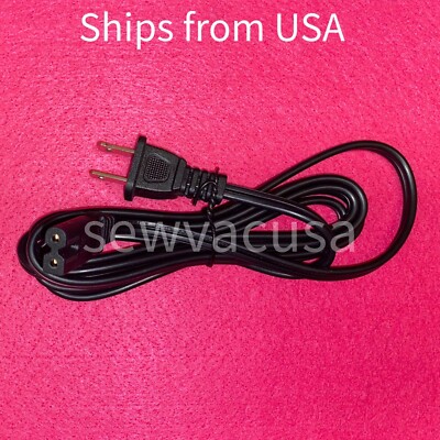  Power Cord Fits Singer Futura CE 150, 250, 350, SES1000, SES2000, FQ4, XL400 +