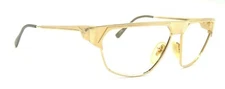 Vintage Jean Louis Scherrer Galactica Gold Sunglass Frames