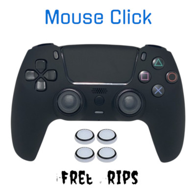 Custo Black PS5 Controller Modded PlayStation 5 Retro DualSense Mouse Click Face