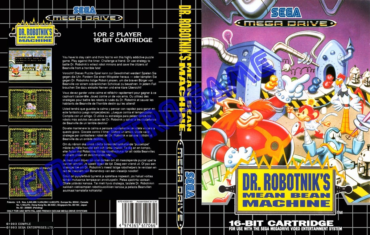 DR ROBOTNIKS MEAN Bean Machine SEGA Mega Drive EUR 42,29 - FR
