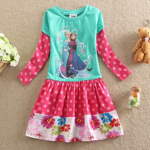 Frozen - Ropa Niña - Niña Vestidos - Manga Larga Vestido Mini A00021-2-3 - Imagen 2 de 16