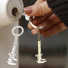 Key Ring Portable Movable Mini Vernier Caliper Ruler Keychain Keyring Tool Jewel