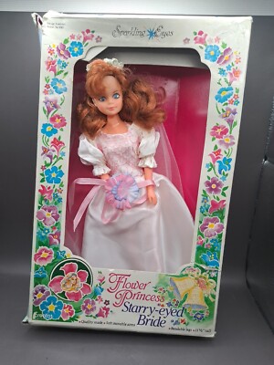 Vintage CREATA Flower Princess Starry Eyed Bride Lisette Doll Red Head Blue Eyes
