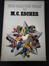 THE GRAPHIC WORK OF M. C. ESCHER 1973 ART BOOK CATALOGUE VINTAGE