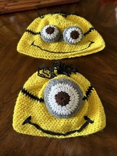 Crochet 3D Minion Beanies 50 Each Or Both For 90 For Boys Or Girls
