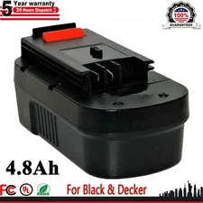 18V for Black and Decker HPB18 18Volt 4.8Ah Battery HPB18-OPE 244760-00O NEW US