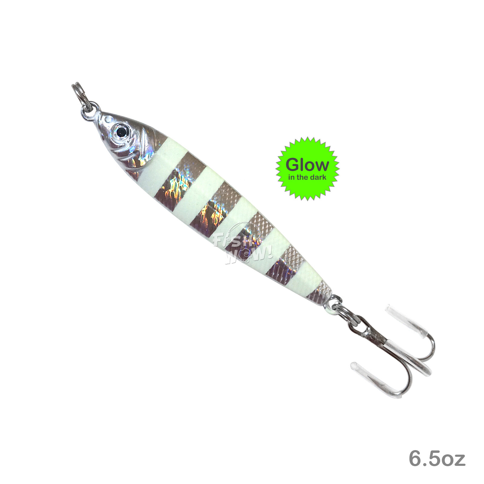 20pcs Fish WOW!® 6.5oz Mega Metal Live Baits Tolling heavy vertical jig 5-color - Image 9