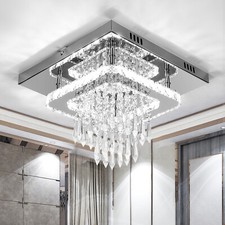 Kronleuchter LED Deckenleuchte Wohn Schlafzimmer Deckenlampe 6500K Weiß Licht