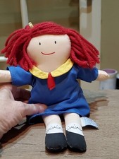 Eden Toys Bemelmans Madeleine 1994 10 plush doll yarn hair missing beret hat