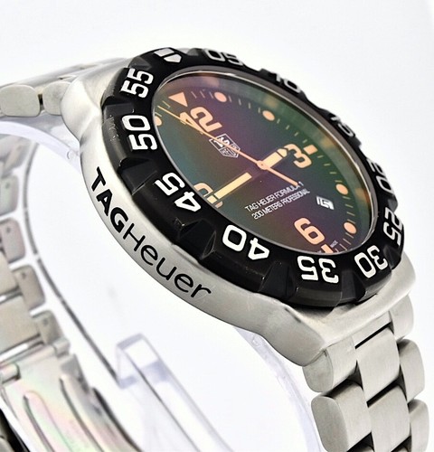 Mens TAG Heuer Formula 1 WAH1116 Stainless Steel 41mm Black & Orange Dial Quartz - Picture 2 of 5