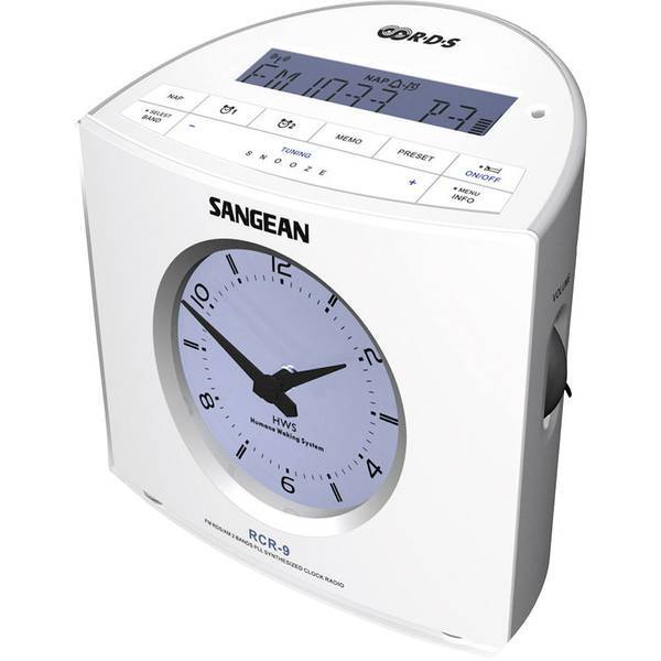 Sangean RCR-9   Radiosveglia FM, AM AUX Bianco