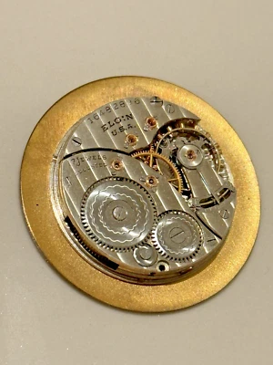Elgin U.S.A Vintage Taschenuhr pocket watch movement Werk 28mm WORKING (V43) - Bild 1 von 4