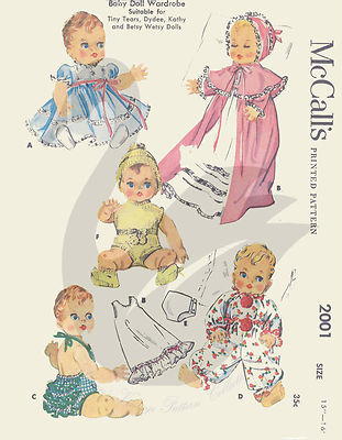 Reproduktion Vintage Baby Puppenschrank Schnittmuster M2001Schwanen Vintage Muster