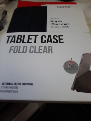 Hama Smart Case Tasche Cover Hülle Klar für Apple iPad mini 6 2021 6. Generation