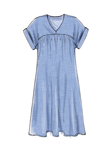 McCalls 7742 Ruffle Tunic Boho Top Babydoll Dress Pattern Sizes XS-M M7742 - Picture 7 of 9