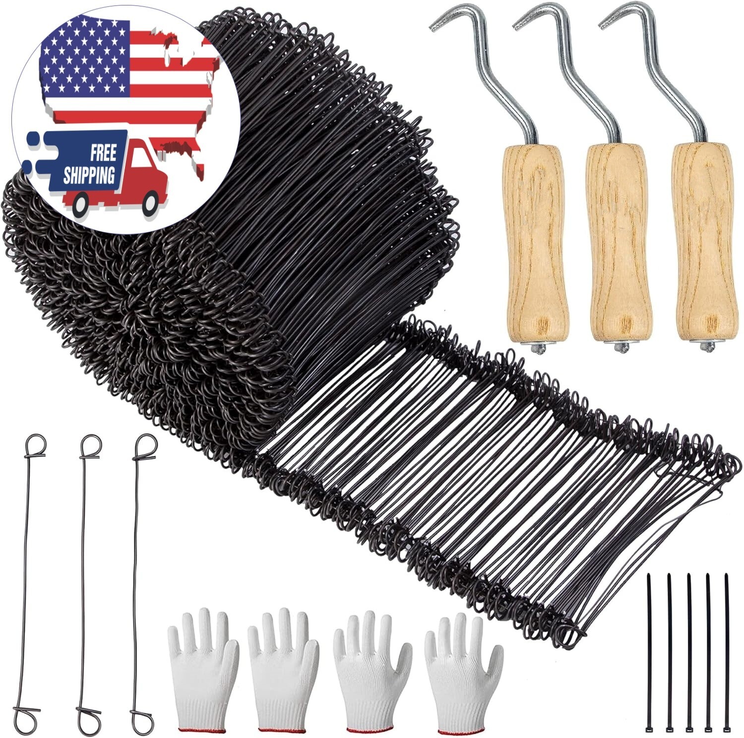 Bridas de alambre para barras de refuerzo, 6,1
