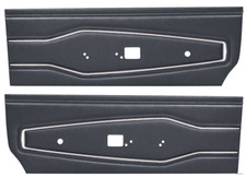 Fits 1970 Mopar Dodge B Body Charger Rt 500 Base Black Door Panels Lhrh Pair Fits 1970 Mopar Dodge B Body Charger Rt 500 Base Black Door Panels Lhrh Pair