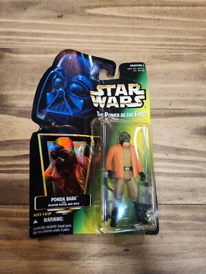 Star Wars The Power Of The Force Ponda Baba 4'' figure 1996 Kenner Green *Read