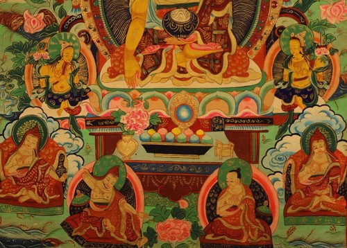 Wonderful Tibet Vintage Old Buddhist H-Painted Thangka Tangka Sakyamuni Buddha - Picture 7 of 8