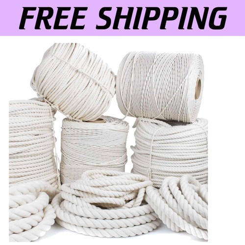 1 Inch x 50 Feet Natural Cotton Rope from GOLBERG - Durable & Pet-Friendly