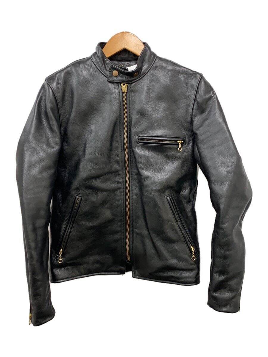 VANSON single rider jacket/36/leather/BLK/plain/with liner VANSON single rider jacket/36/leather/BLK/plain/with liner