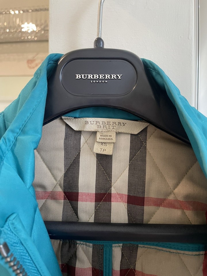 Burberry Quilted sports jacket Extra Small Edgefield green eBay