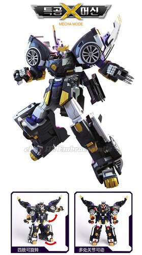 MINIFORCE X RAY Ranger Hawk Mecha Vehicle Transforming Robot Machine Car 7" Toys - Picture 5 of 10