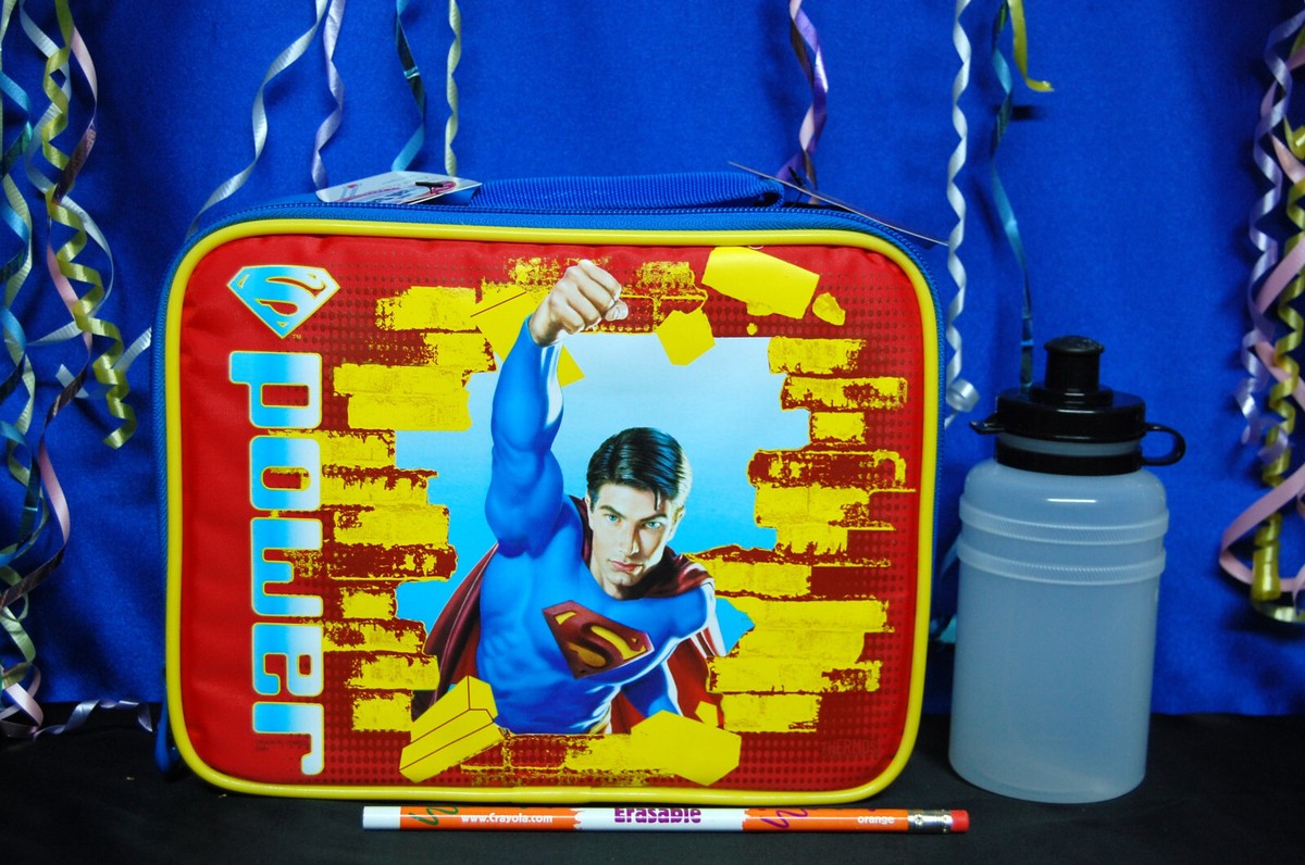 Superman Insulated Lunch Pail by Thermos NEW Includes Drink  display picture 1