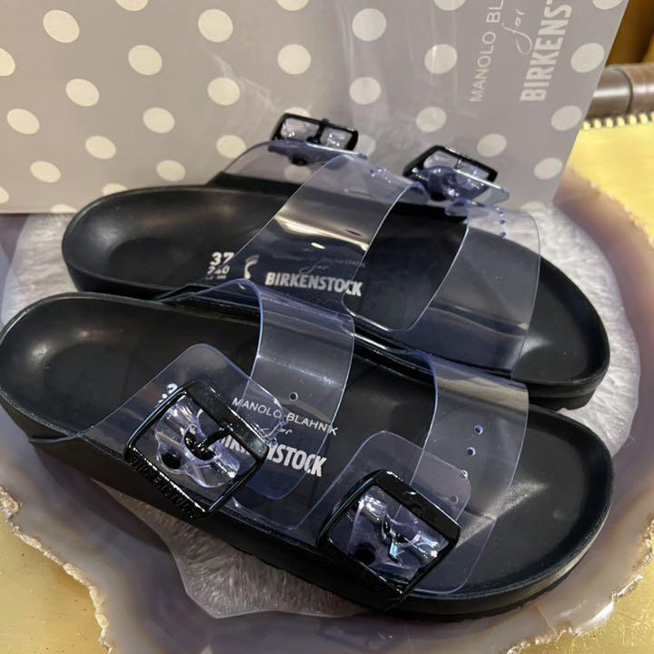 Manolo Blahmik スリッポンサンダル ネイビー 37 ZUMA LX