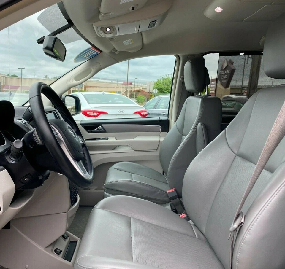 Volkswagen Routan 2009-2014 conductor reposabrazos izquierdo reposabrazos cuero gris VW OEM Foto 2 de 4