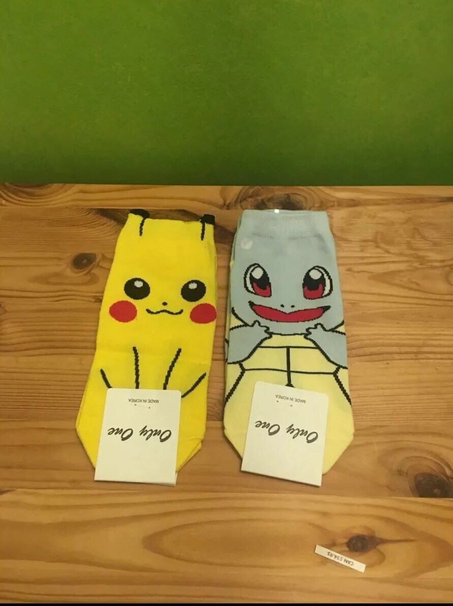 SAOLA Only One Korea Pokemon Pikachu Kid's Socks.