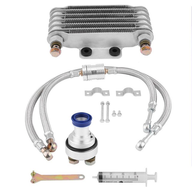 Engine Oil Cooler Radiator System Kit FR Honda Gy6 100cc150cc Engine