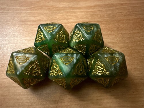 MTG LOTR: Tales Of Middle-Earth Bundle Oversized Spindown Play Set Of 5 Dice