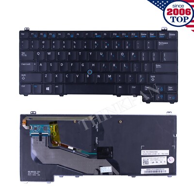 Genunie US Backlit Keyboard for Dell Latitude E5440 with Pointer 3KK86 03KK86