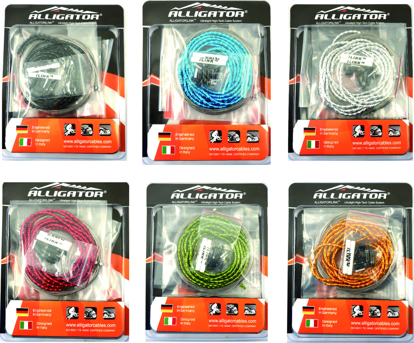 7 Color Mini Alligator I-Link 4MM Bike Shift Cable Housing Set Fit Shimano Sram