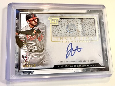 2023 Topps Inception Joey Ortiz First Milestone Game Used Base Auto /99