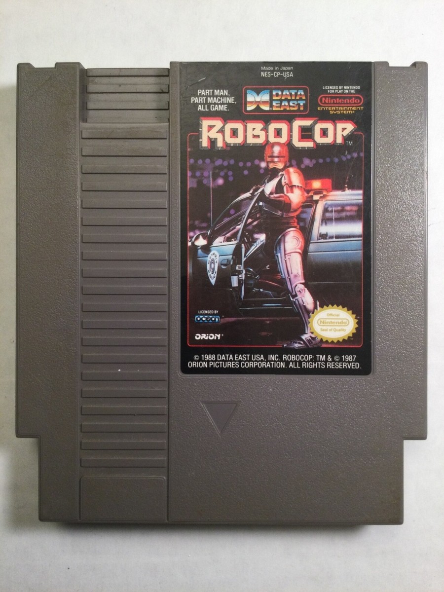 Authentic Nintendo NES RoboCop Game Cartridge Tested and Working
