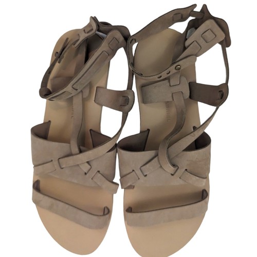 Sandalias planas de cuero hechas a mano Anthropologie Valia Gabriel $255 talla 39 - Imagen 10 de 11