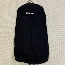 Authentic Chanel Black Canvas Garment Bag Heavy Duty Canvas Material Full Zipper