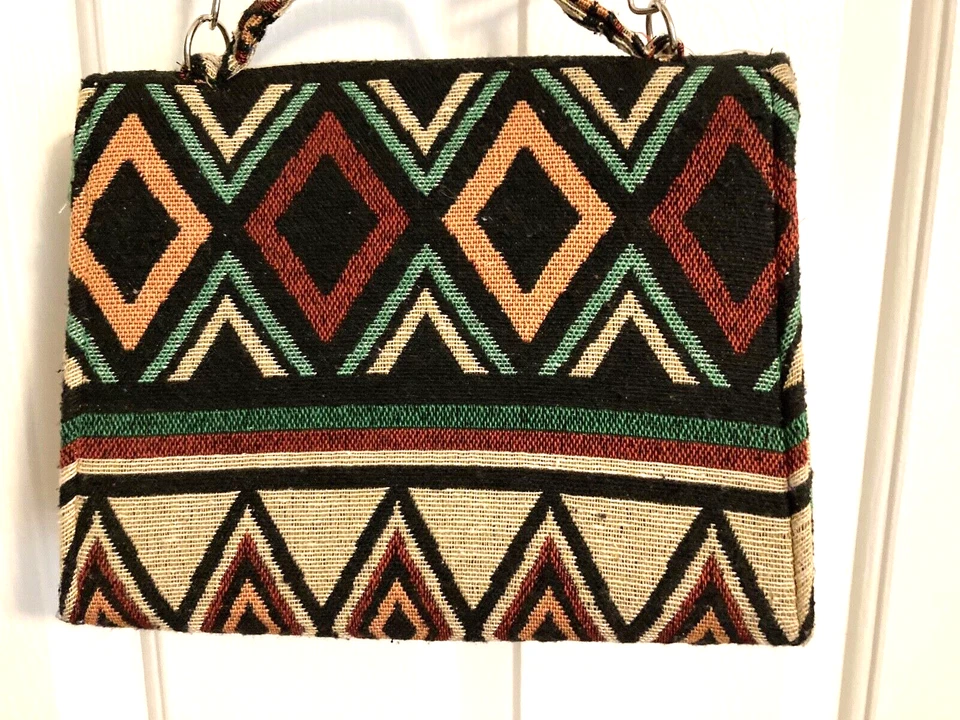 Women's crossbody handbag purse colorful southwestern Foto 3 de 4