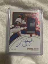 2022 Panini Immaculate Collection - Rookie Patch Autograph Red #118 Andre...