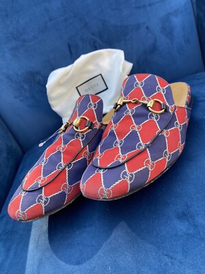 GUCCIのミュール Men's Horsebit mule in beige and ebony Orginal GG canvas