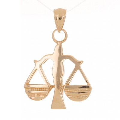 Justice Libra Zodiac Sign Charm Pendant 