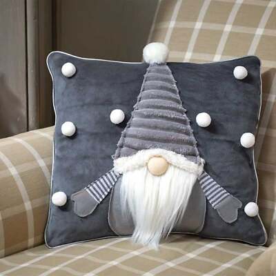 Weihnachtskissen Drei Könige grau Gonk 33 cm