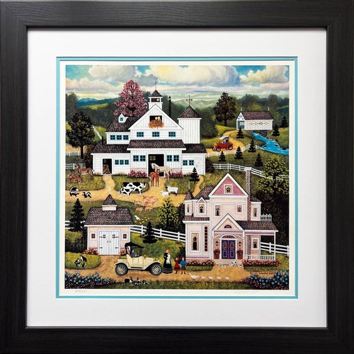 Jane Wooster Scott "Mothers Day Celebration" Framed Hand Signed Lithograph Art