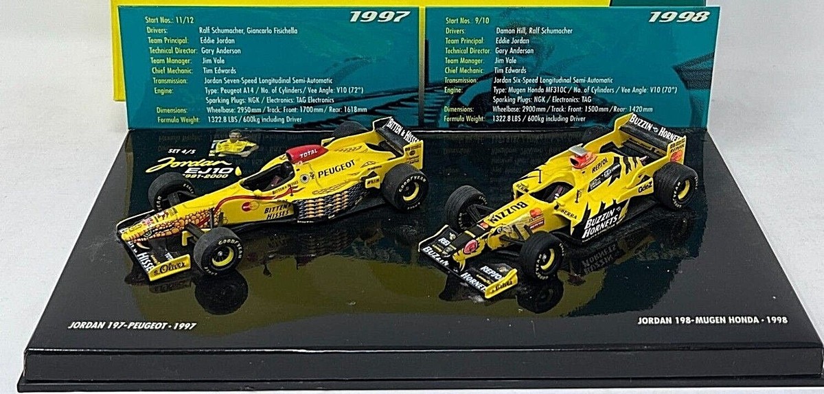 ミニチャンプス　F1 1/43 JORDAN1991&JORDAN2005 ミニチャンプス F1 1/43 JORDAN1991&JORDAN2005 ミニチャンプス F1 1