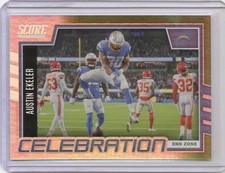 2022 Score Austin Ekeler Celebration End Zone Insert Card /6 Chargers